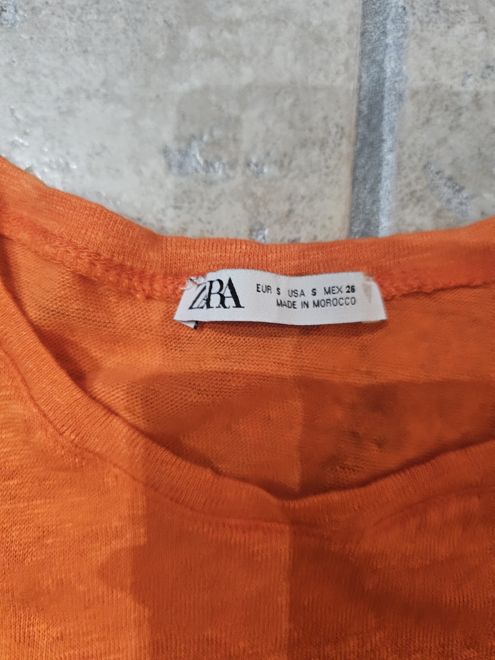 Zara Orange Crop Top - Picture 4 of 7